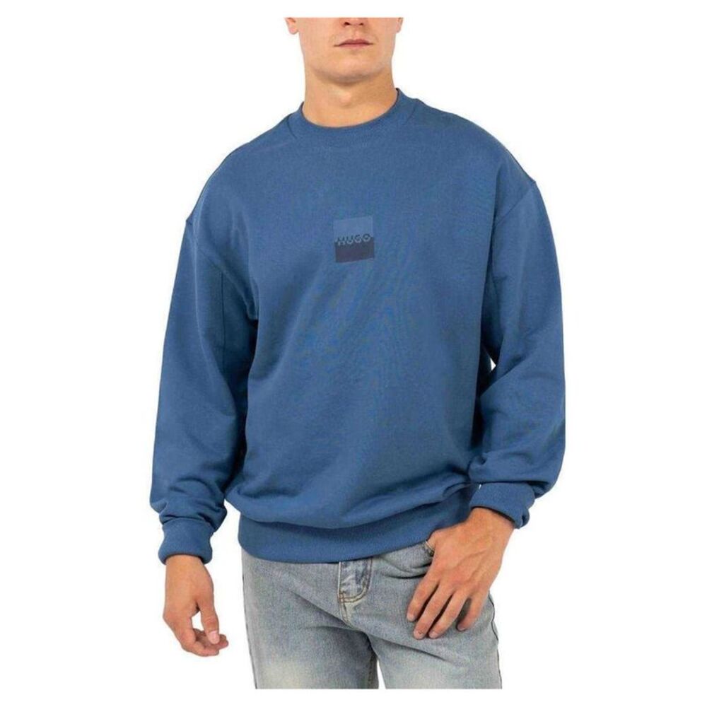 Hugo Mens Logo Drop  Regular Sweatshirt / Medium Blue